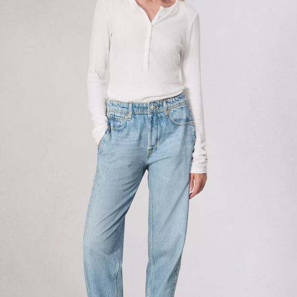 rag & bone Light Blue Miramar Jogger Jeans - Picture 1 of 16